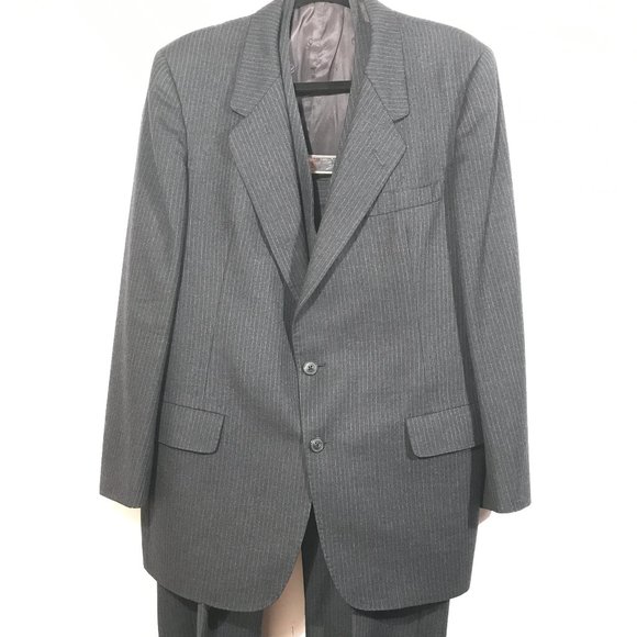 Dior Other - Christian Dior Pin Stripe Gray 3 Piece Suit 40S